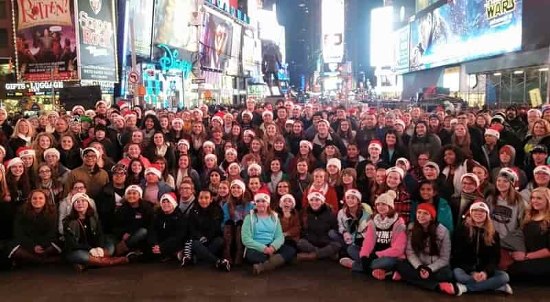 Group in Times Square